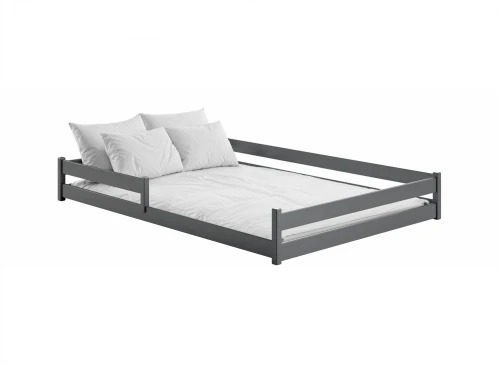 FINI 140x200 grafiet Montessori vloerbed voor kinderen Lano Meubels