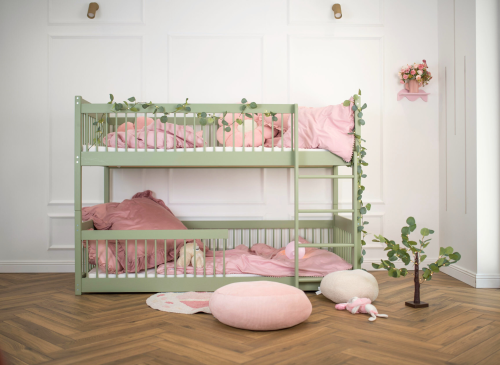 BOSTON 80x180 olijf stapelbed Lano Meubels