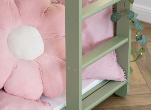 BOSTON 80x180 olijf stapelbed Lano Meubels