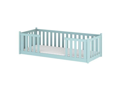 FERO 80x190 blauw Montessori vloerbed voor kinderen Lano Meubels
