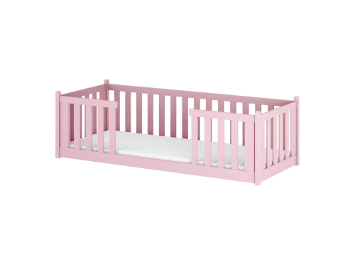 FERO 90x180 roze Montessori vloerbed voor kinderen Lano Meubels