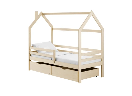 LILA 90x180 grenen eenpersoons kinderbed huis Lano Meubels