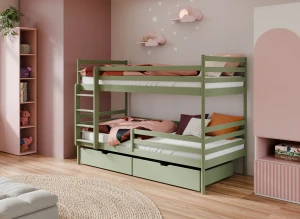 GUSTO 90x200 olijf stapelbed Lano Meubels