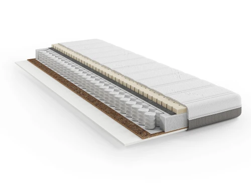LUMI 80x180 half-hard 13 cm matras met pocketveren met kokos- en latexlaag Lano Meubels