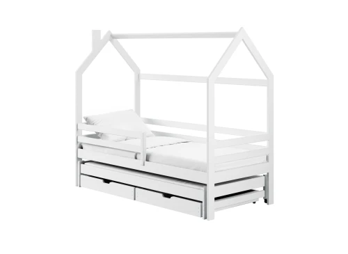 DANEK 80x170 wit kinderbed huisje Lano Meubels