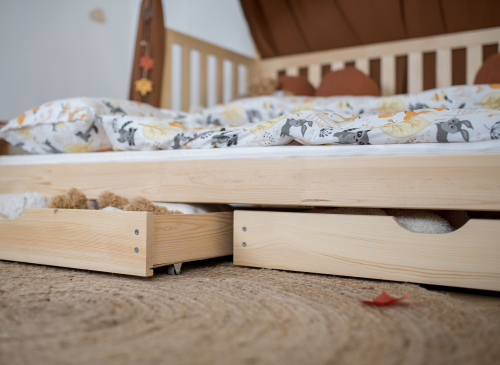 TYTUS 90x200 grenen uitschuifbaar tipi tweepersoonsbed Lano Meubels