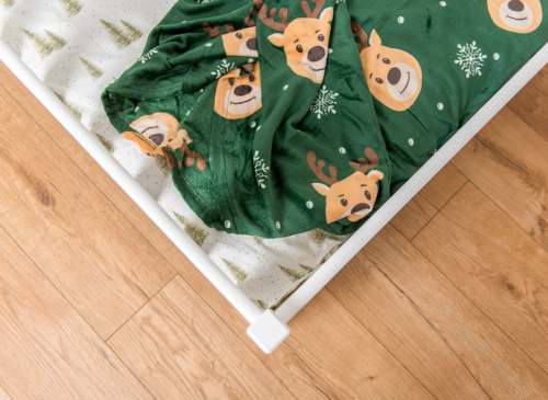 OTIS 120x200 wit Montessori vloerbed voor kinderen met boxomranding Lano Meubels