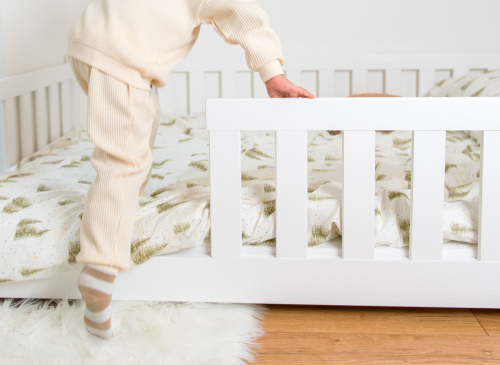 OTIS 120x200 wit Montessori vloerbed voor kinderen met boxomranding Lano Meubels