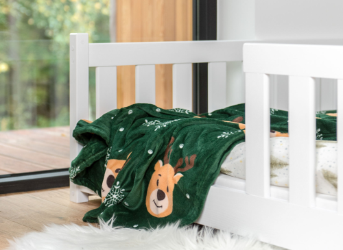 OTIS 120x200 wit Montessori vloerbed voor kinderen met boxomranding Lano Meubels
