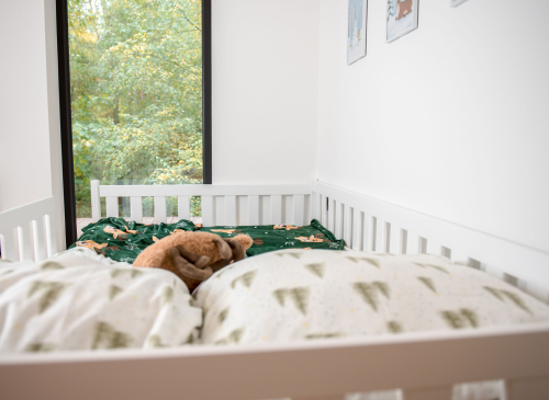 OTIS 120x200 wit Montessori vloerbed voor kinderen met boxomranding Lano Meubels