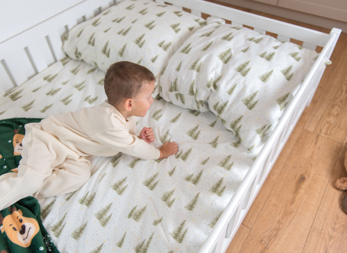OTIS 120x200 wit Montessori vloerbed voor kinderen met boxomranding Lano Meubels