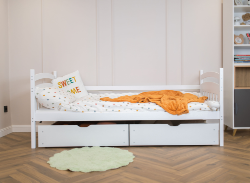 TERRY 80x190 wit eenpersoons kinderbed Lano Meubels