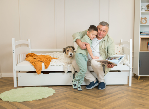 TERRY 80x190 wit eenpersoons kinderbed Lano Meubels