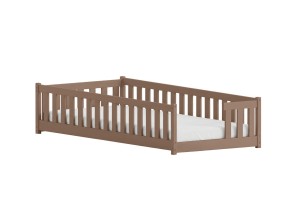 ZOYA 90X190 melkchocolade eenpersoons kinderbed Lano Meubels