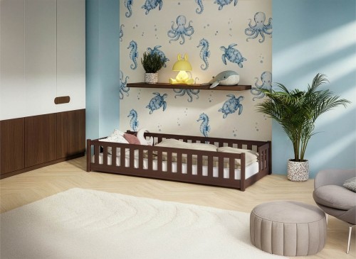 ZOYA 90X180 puur chocolade eenpersoons kinderbed Lano Meubels
