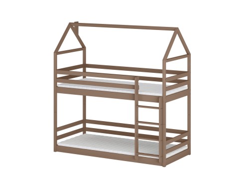 AXEL 90x190 melkchocolade huisjesbed Lano Meubels