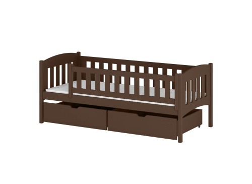 GUCIO 90x190 puur chocolade eenpersoons kinderbed Lano Meubels
