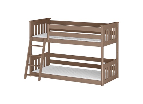 KEVIN 80x190 melkchocolade stapelbed Lano Meubels