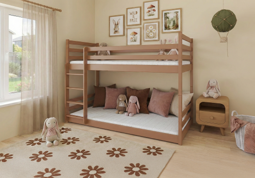 MINI 90x180 kaneel stapelbed Lano Meubels