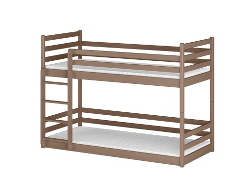 MINI 80x190 melkchocolade stapelbed Lano Meubels