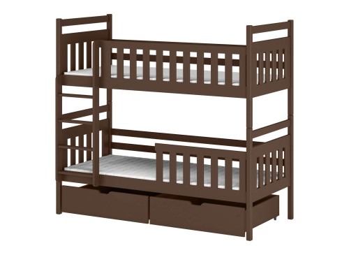 MONIKA 80x190 puur chocolade stapelbed Lano Meubels