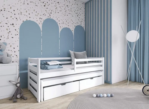 SENSO 90x200 wit uitschuifbaar tweepersoonsbed Lano Meubels