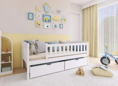 GUCIO 80x180 wit eenpersoons kinderbed Lano Meubels