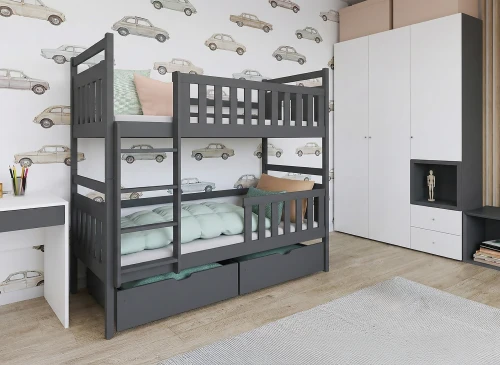 MONIKA 90x200 grafiet stapelbed Lano Meubels