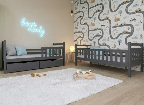 MONIKA 80x180 grafiet stapelbed Lano Meubels