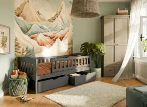 GUCIO 80x160 grafiet eenpersoons kinderbed Lano Meubels