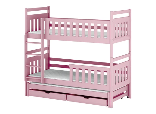 KLARA 80x200 roze stapelbed Lano Meubels