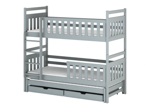 KLARA 90x180 asgrijs stapelbed Lano Meubels