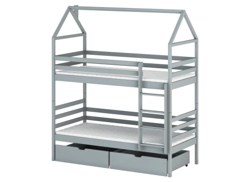 ALEX 80x190 grijs stapelbed Lano Meubels