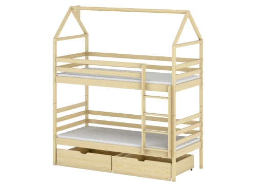 ALEX 90x200 grenen stapelbed Lano Meubels