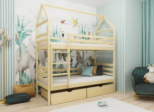 ALEX 90x200 grenen stapelbed Lano Meubels