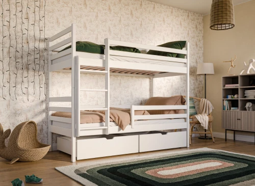 NEMO 90x190 wit stapelbed Lano Meubels