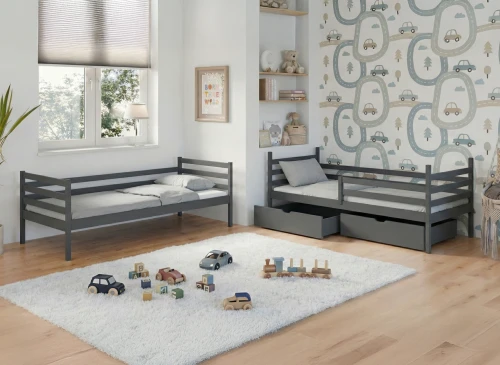 NEMO 80x160 grafiet stapelbed Lano Meubels