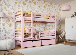 NEMO 90x200 roze stapelbed Lano Meubels