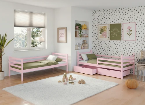 NEMO 90x200 roze stapelbed Lano Meubels