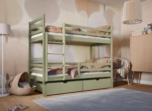 NEMO 80x200 olijf stapelbed Lano Meubels