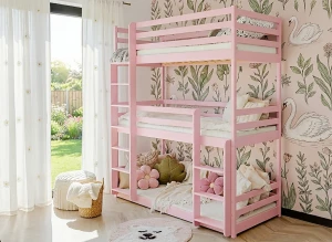 TED 90x190 roze stapelbed Lano Meubels