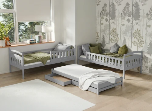 BLANKA 90x180 grijs stapelbed Lano Meubels