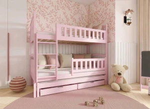 BLANKA 90x190 roze stapelbed Lano Meubels