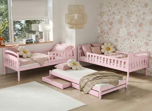 BLANKA 90x190 roze stapelbed Lano Meubels