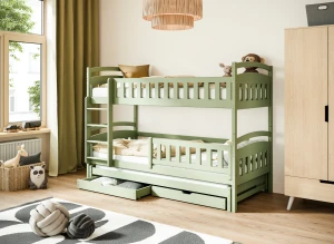 BLANKA 80x180 olijf stapelbed Lano Meubels