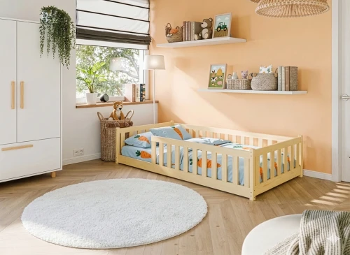 BELLA 90x200 grenen Montessori vloerbed voor kinderen Lano Meubels