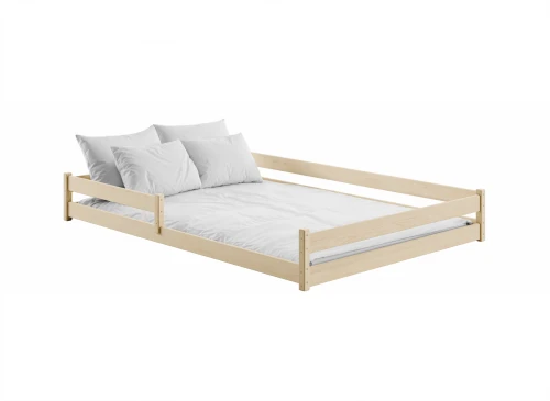 FINI 140x200 ongelakt houthout Montessori vloerbed voor kinderen Lano Meubels