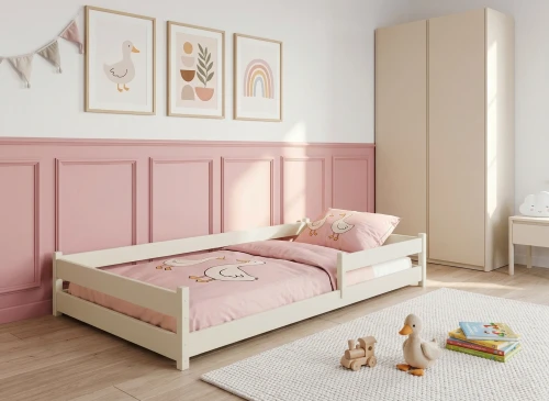 ALIS 90x190 katoen Montessori vloerbed voor kinderen Lano Meubels