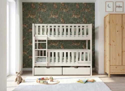 KSAWERY 80x180 katoen stapelbed Lano Meubels