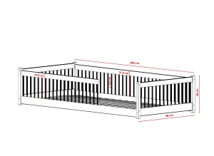 PEDRO 80x180 katoen Montessori vloerbed voor kinderen Lano Meubels